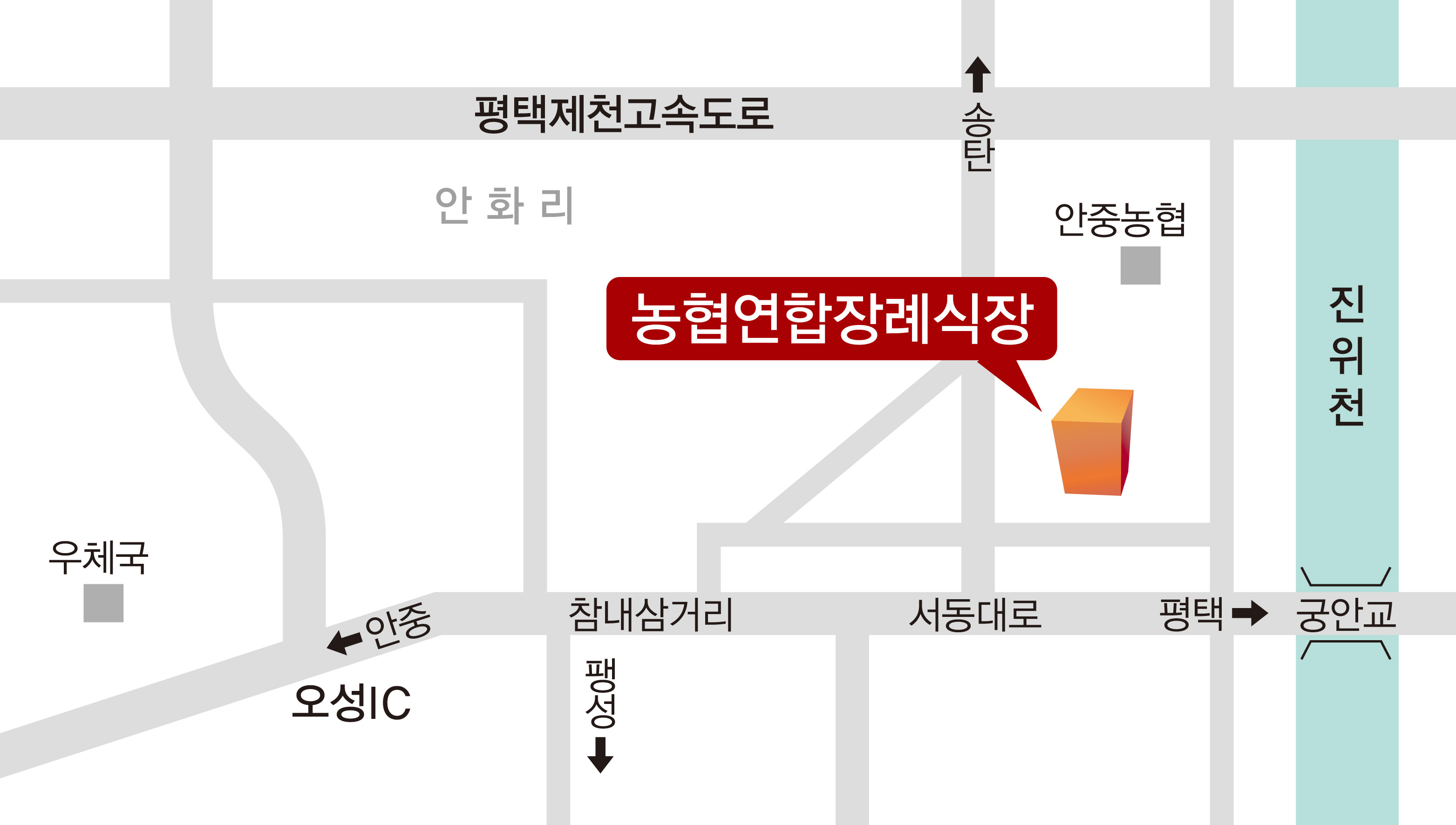 E하늘 보건복지부 장사정보서비스 포털 제공 이미지 - 장례식장 약도